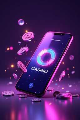 Smartphone mit Casino-App